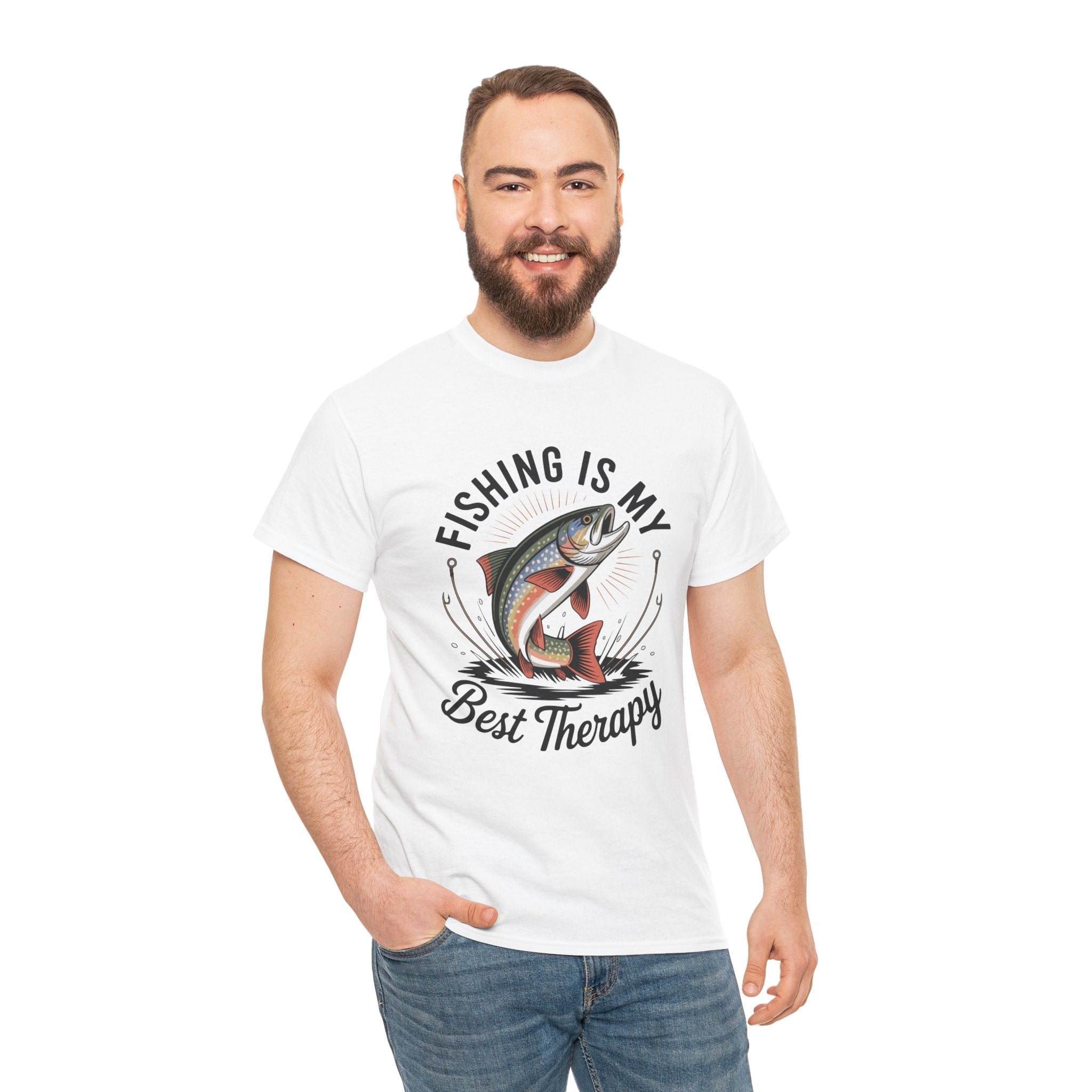 Fishing Is My Best Therapy Unisex T- Shirt Printify