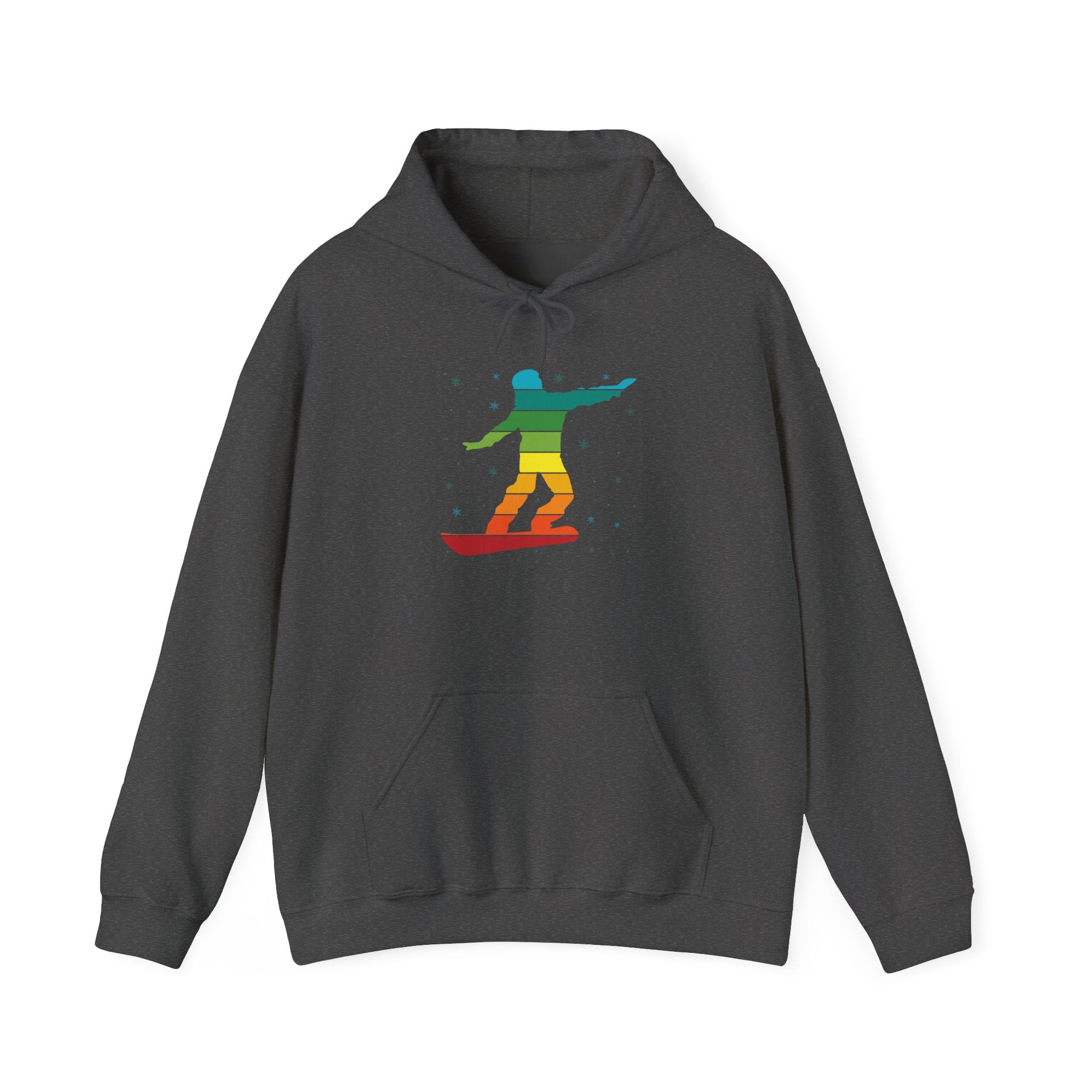 Rainbow Surfboard Hoodie Printify