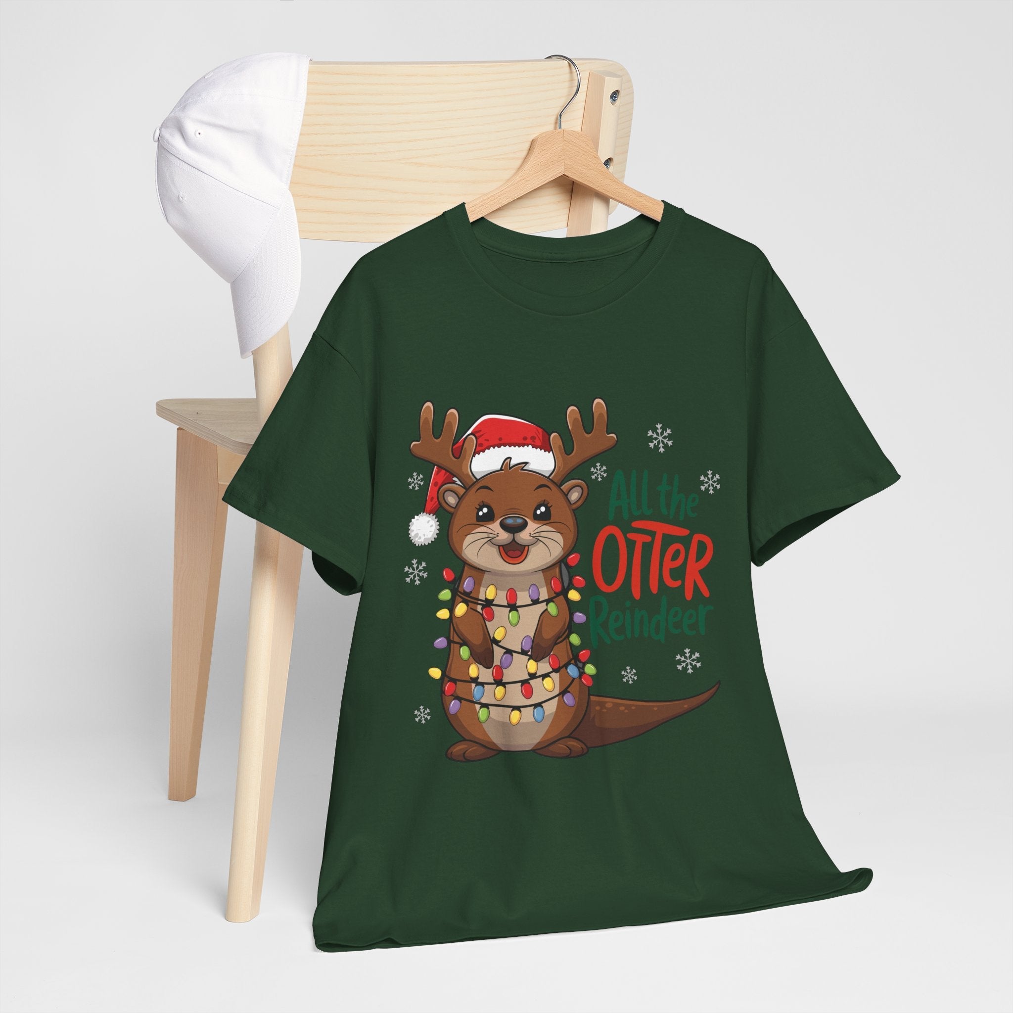 All the Otter Reindeer Cute T- Shirt Printify