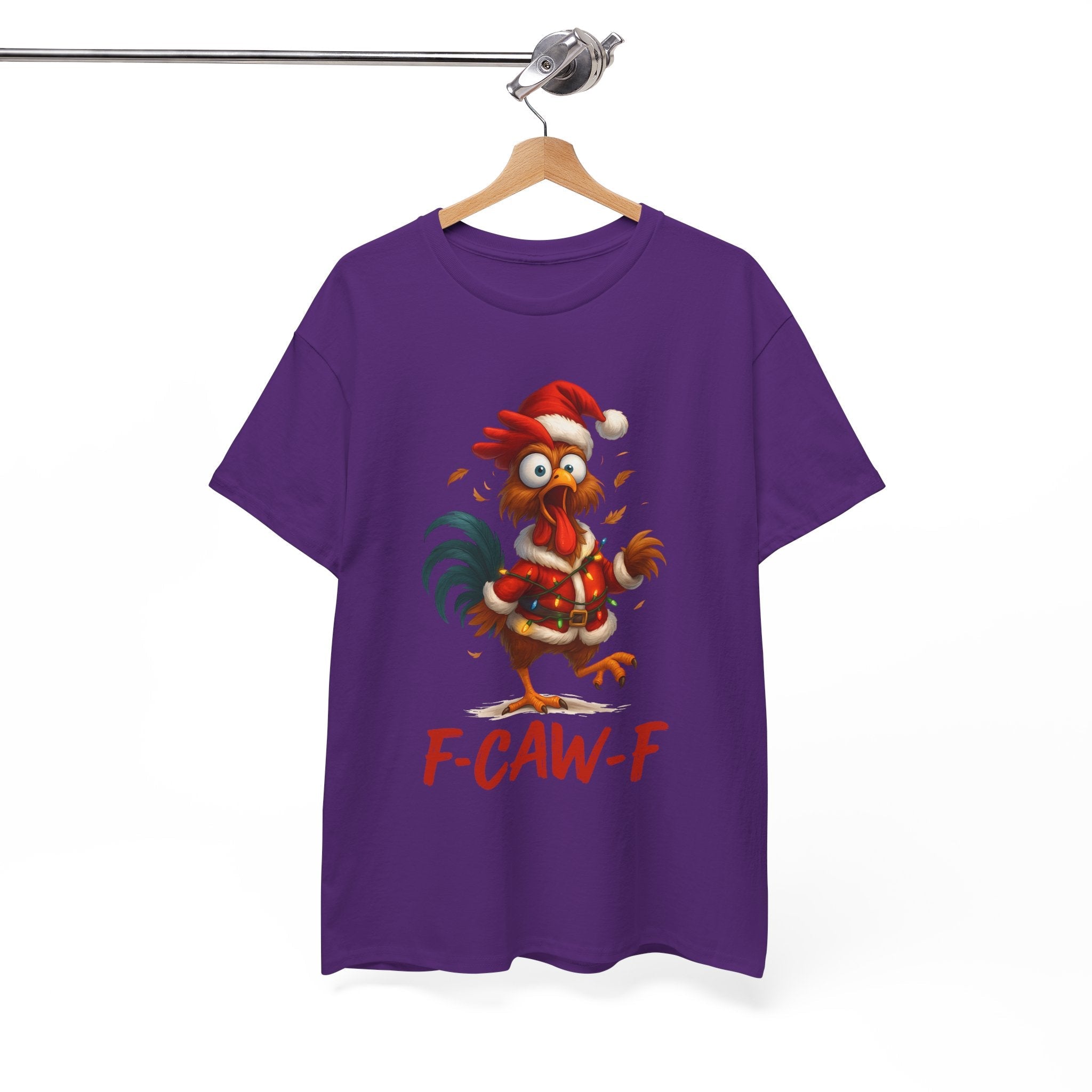 F-Caw-F Holiday Chicken Unisex T- Shirt Printify