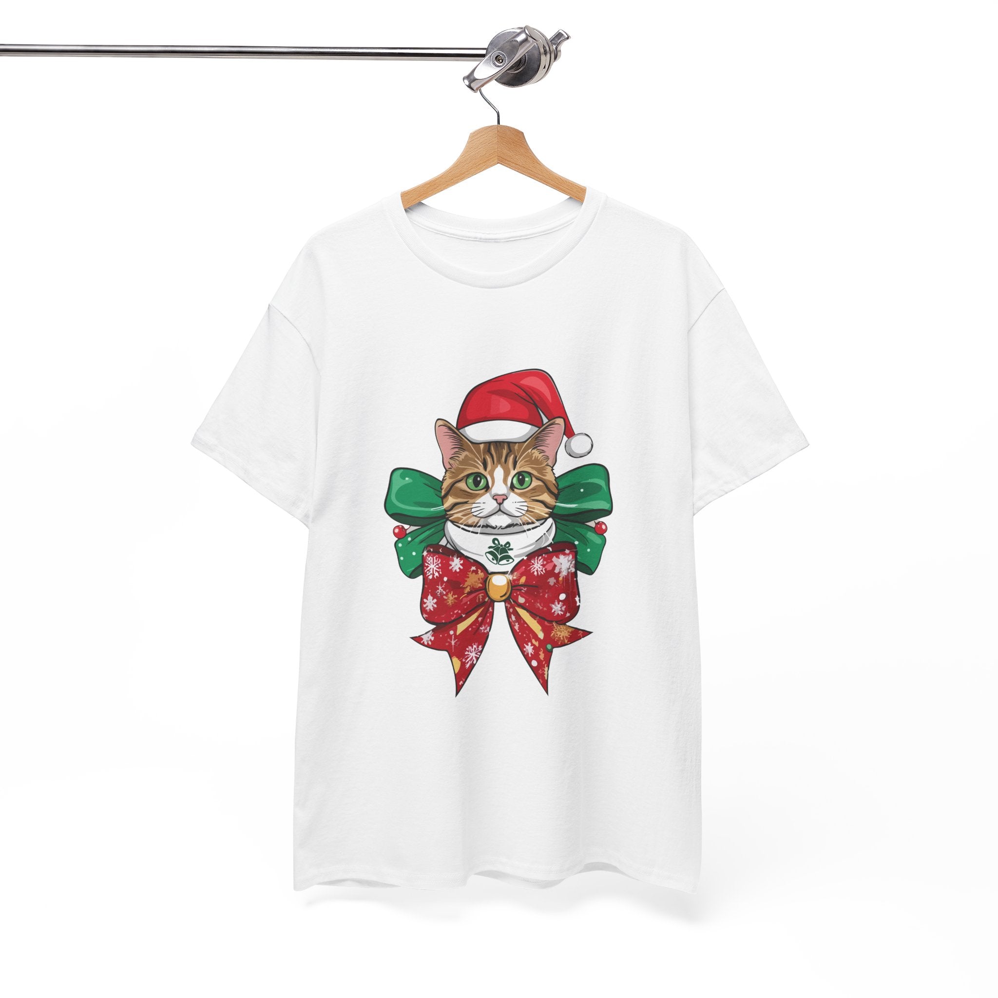 Christmas Cat Graphic T- Shirt Printify
