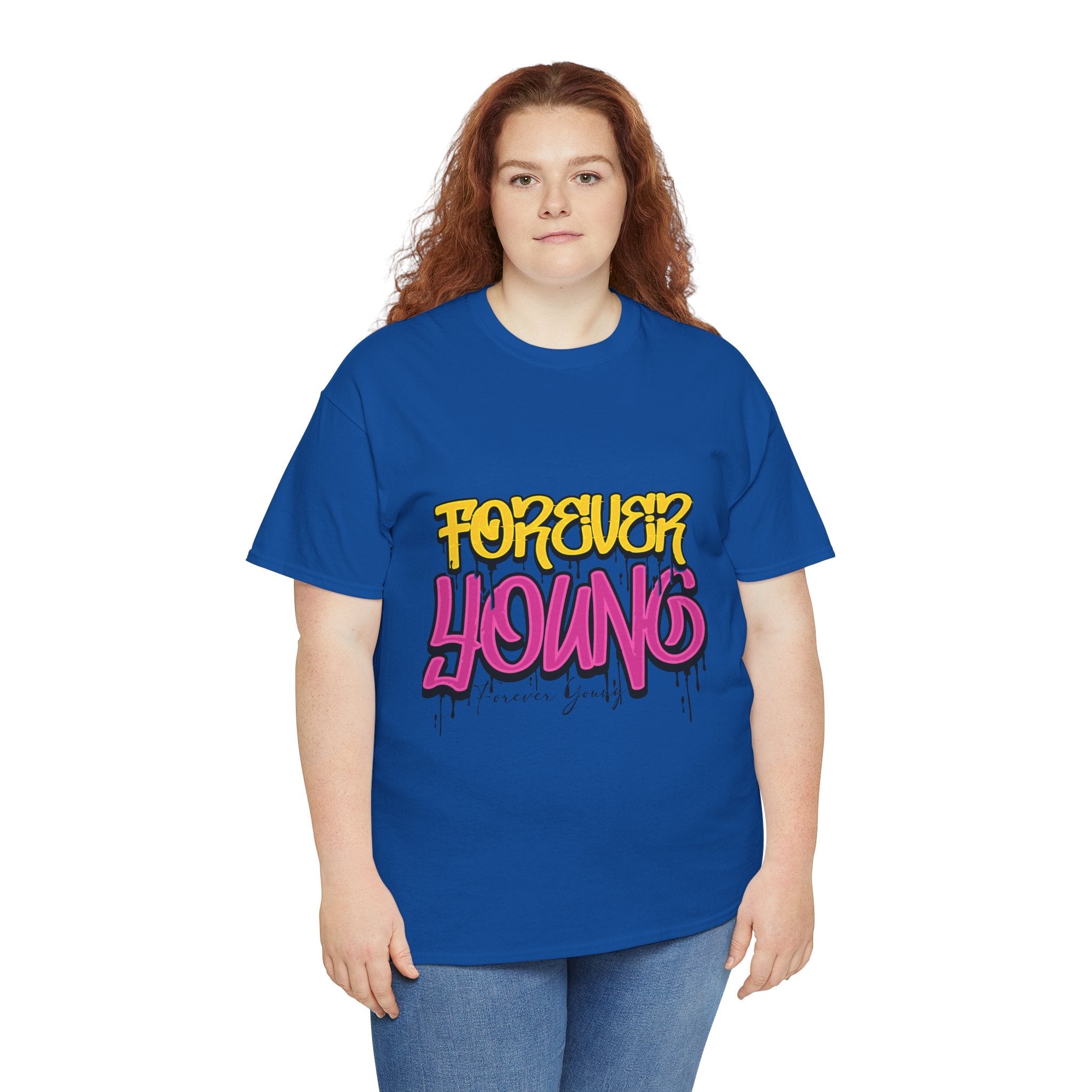 Forever Young Graffiti Graphic T- Shirt Printify