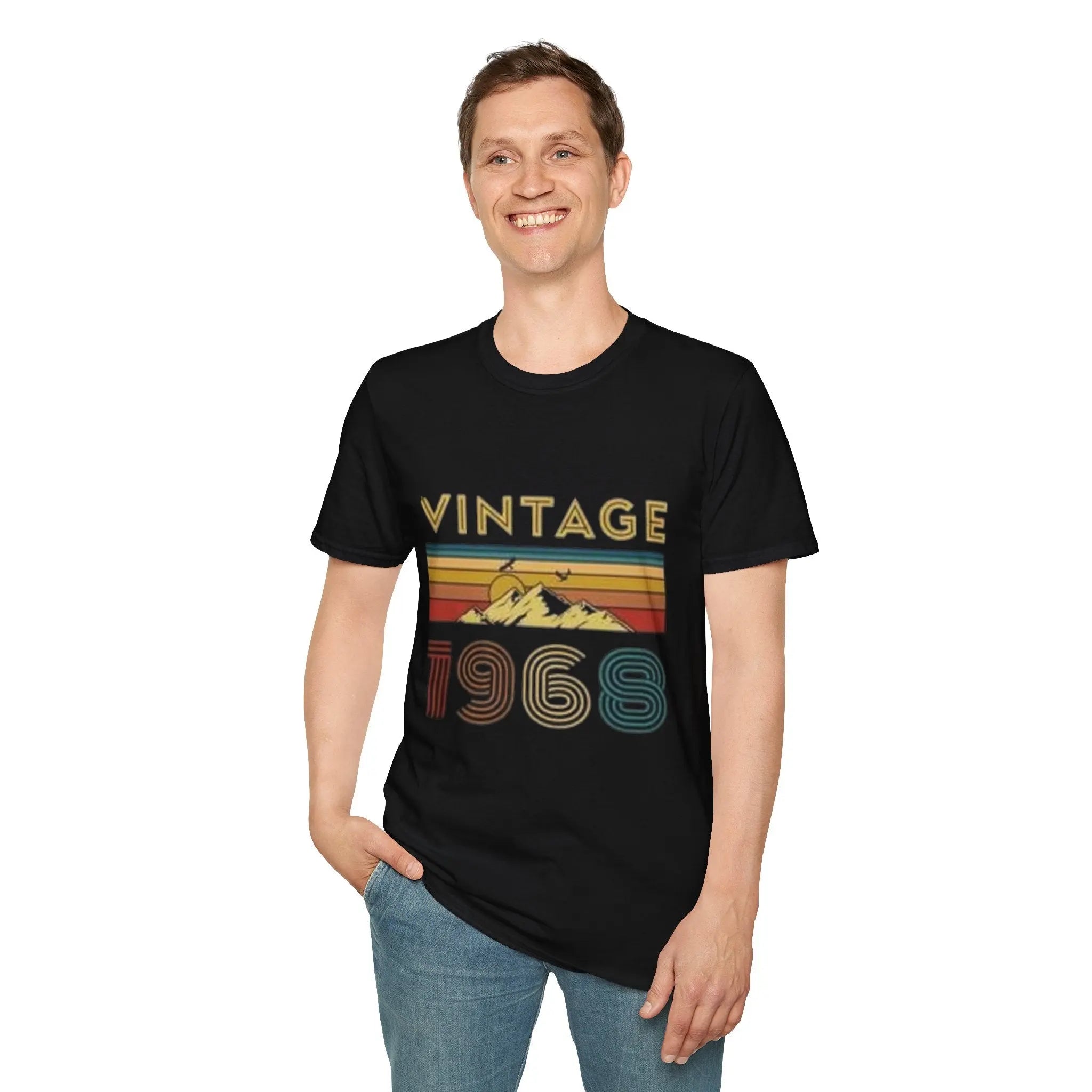 Vintage 1968 Softstyle T-Shirt Printify