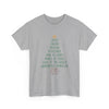 Christian Christmas Tree Message T- Shirt Printify