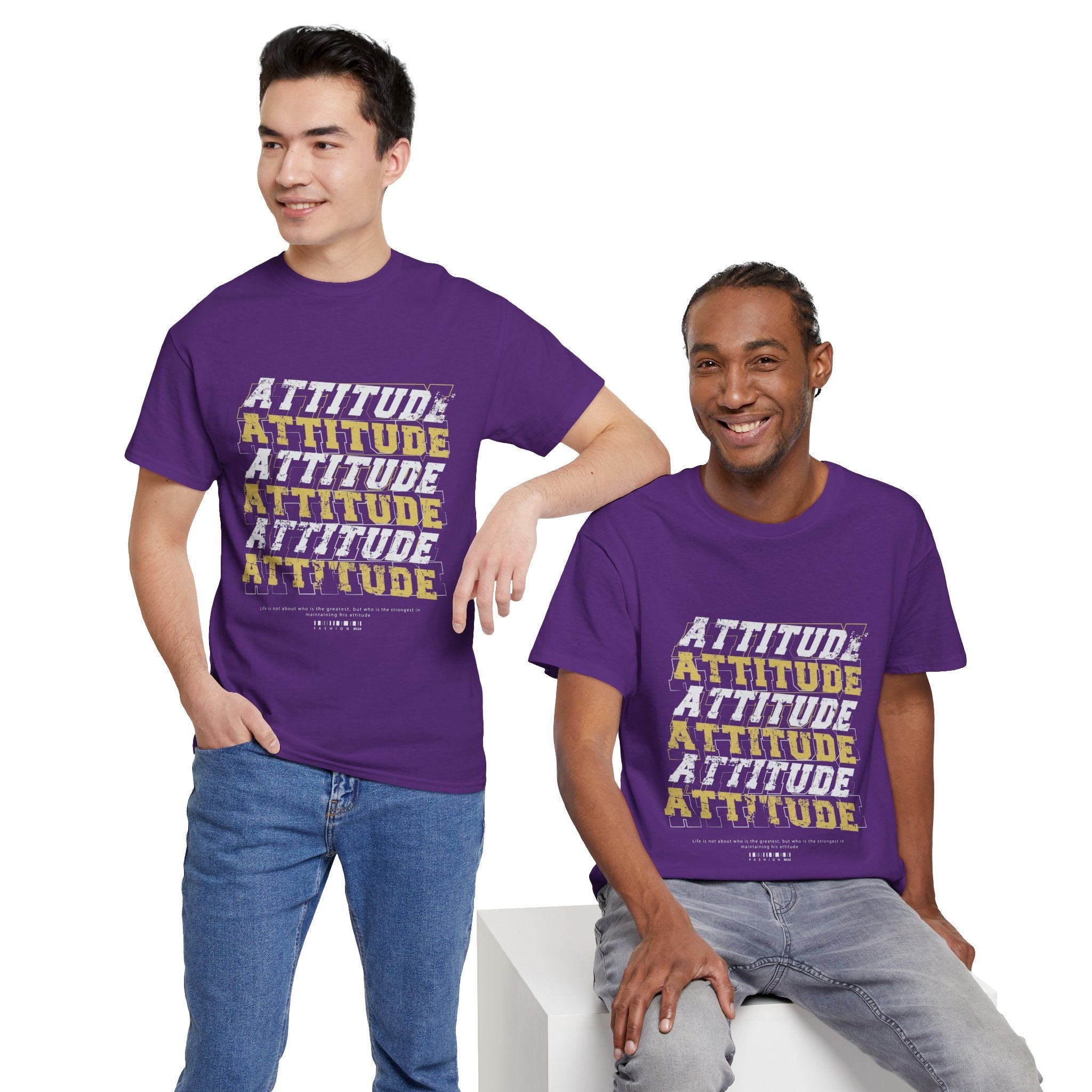 Bold Attitude Slogan T- Shirt Printify