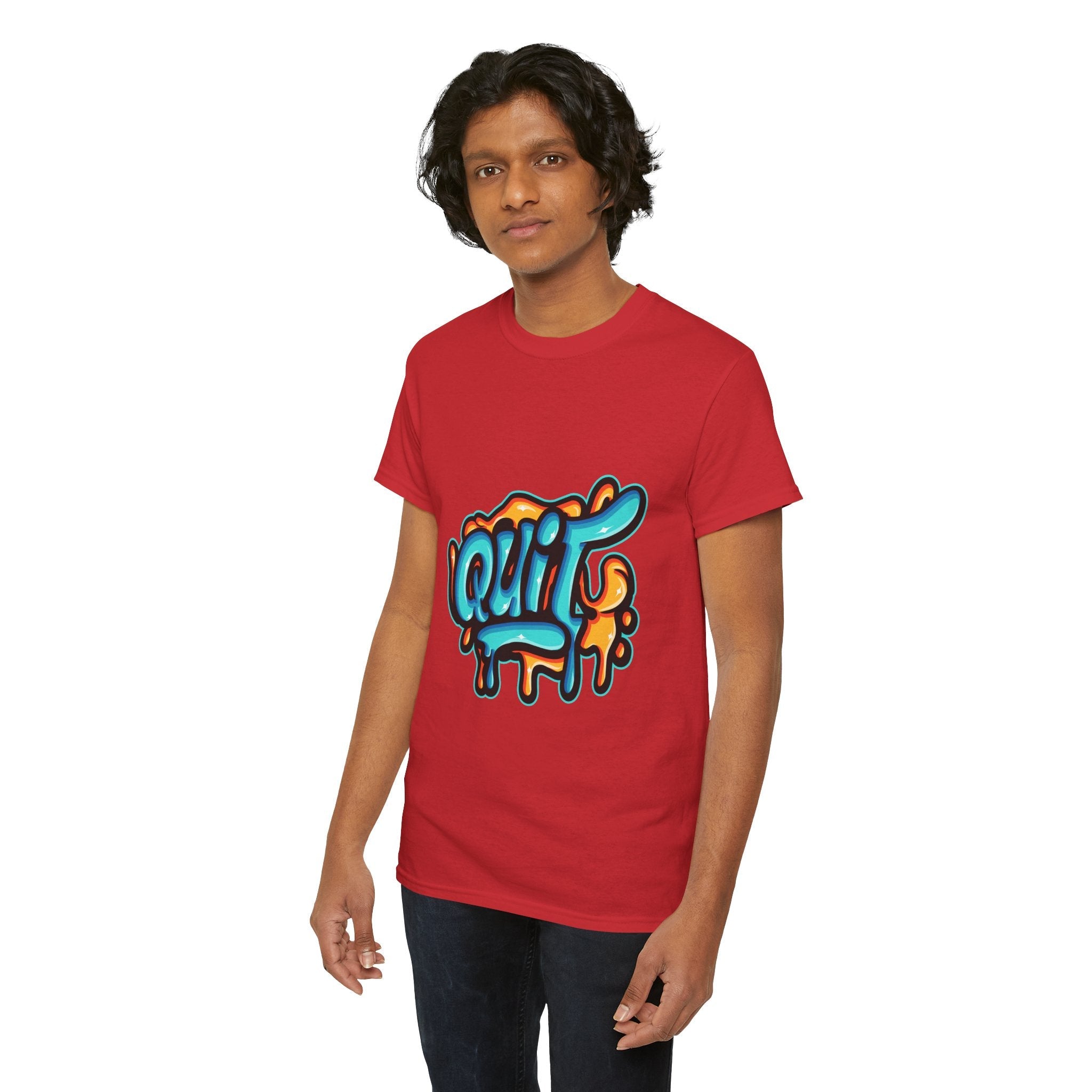 Graffiti Style Quit T-Shirt Printify
