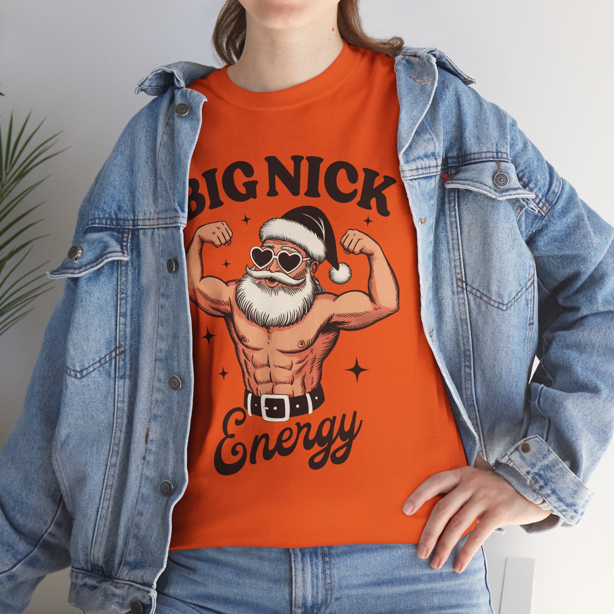 Big Nick Energy Unisex Christmas T-Shirt Printify