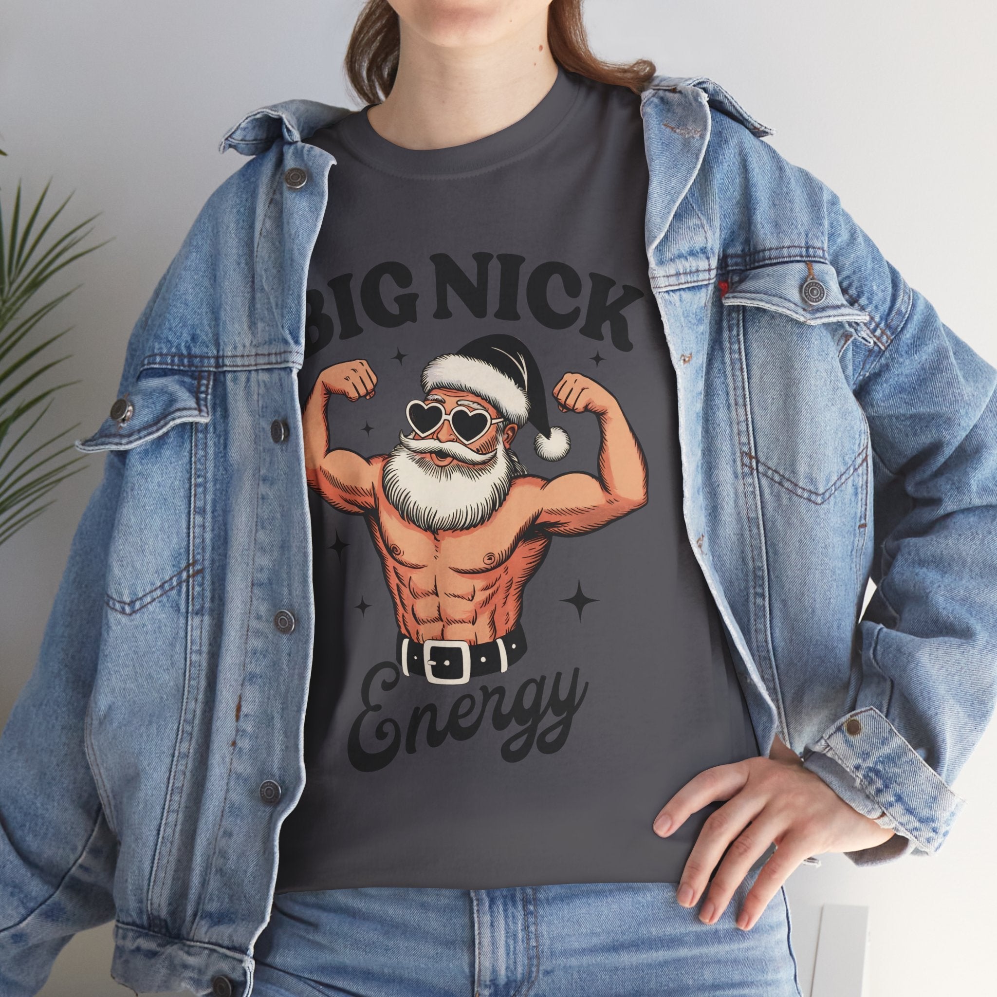 Big Nick Energy Unisex Christmas T-Shirt Printify