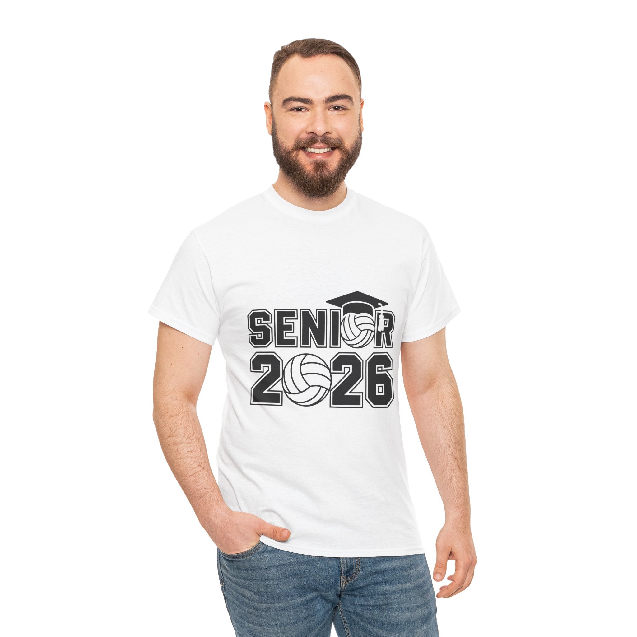 Senior 2026 Volleyball Graduation T- Shirt Printify