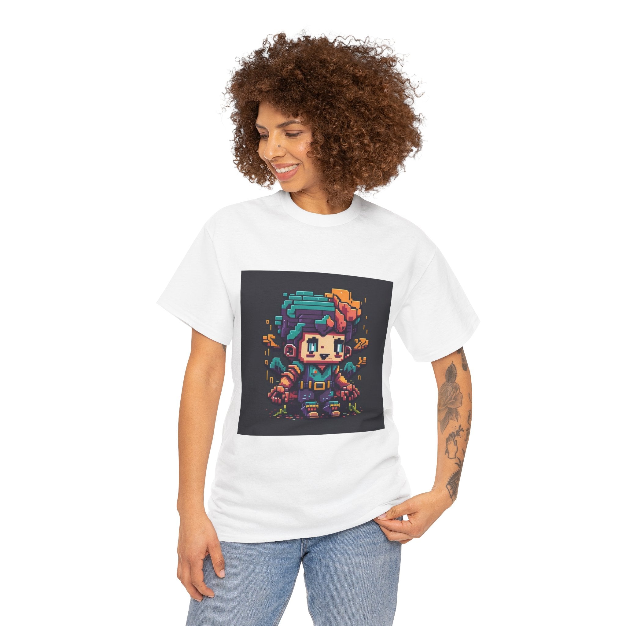 Pixel Art Retro Gamer T- Shirt Printify