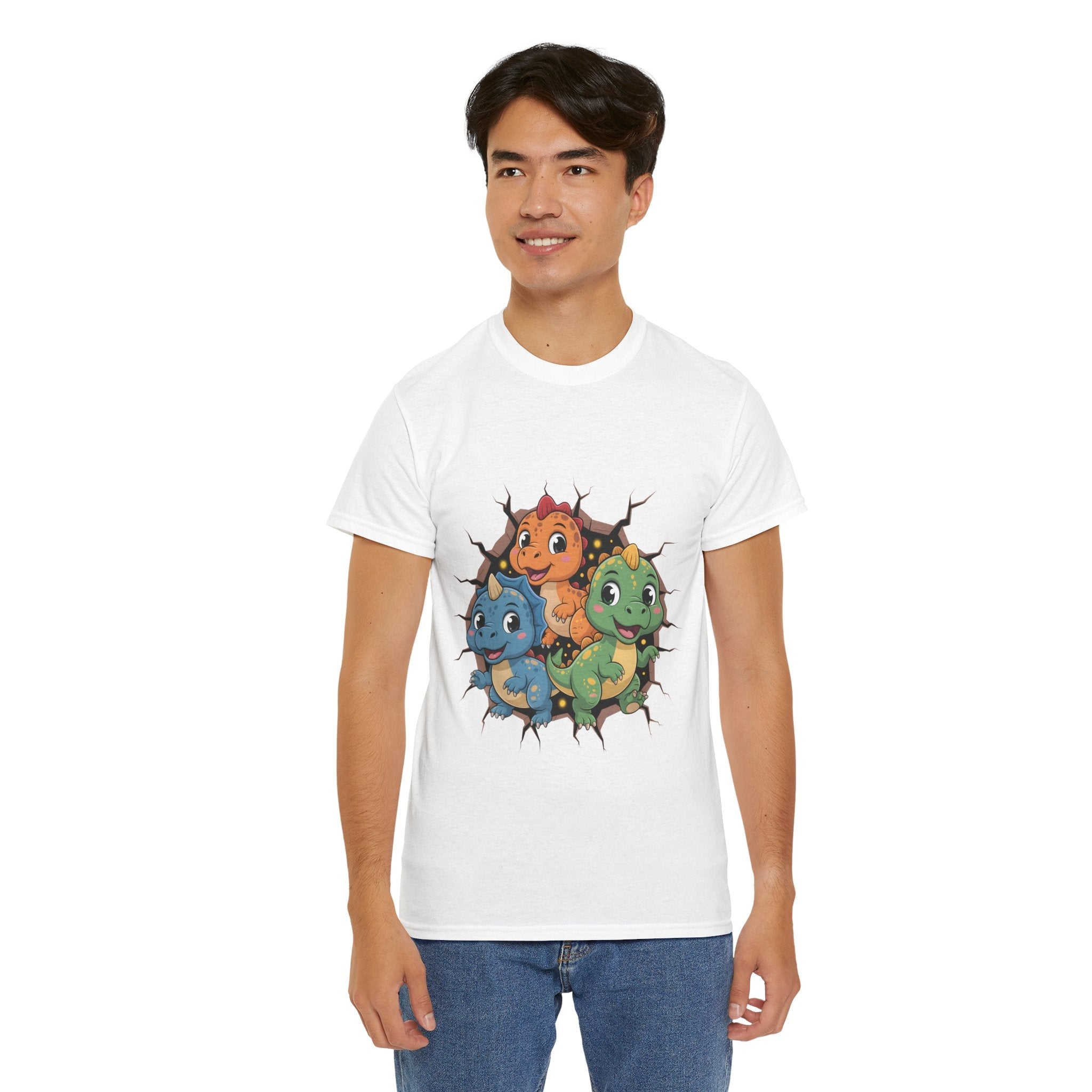 Cute Dinosaur Unisex Graphic T-Shirt Printify