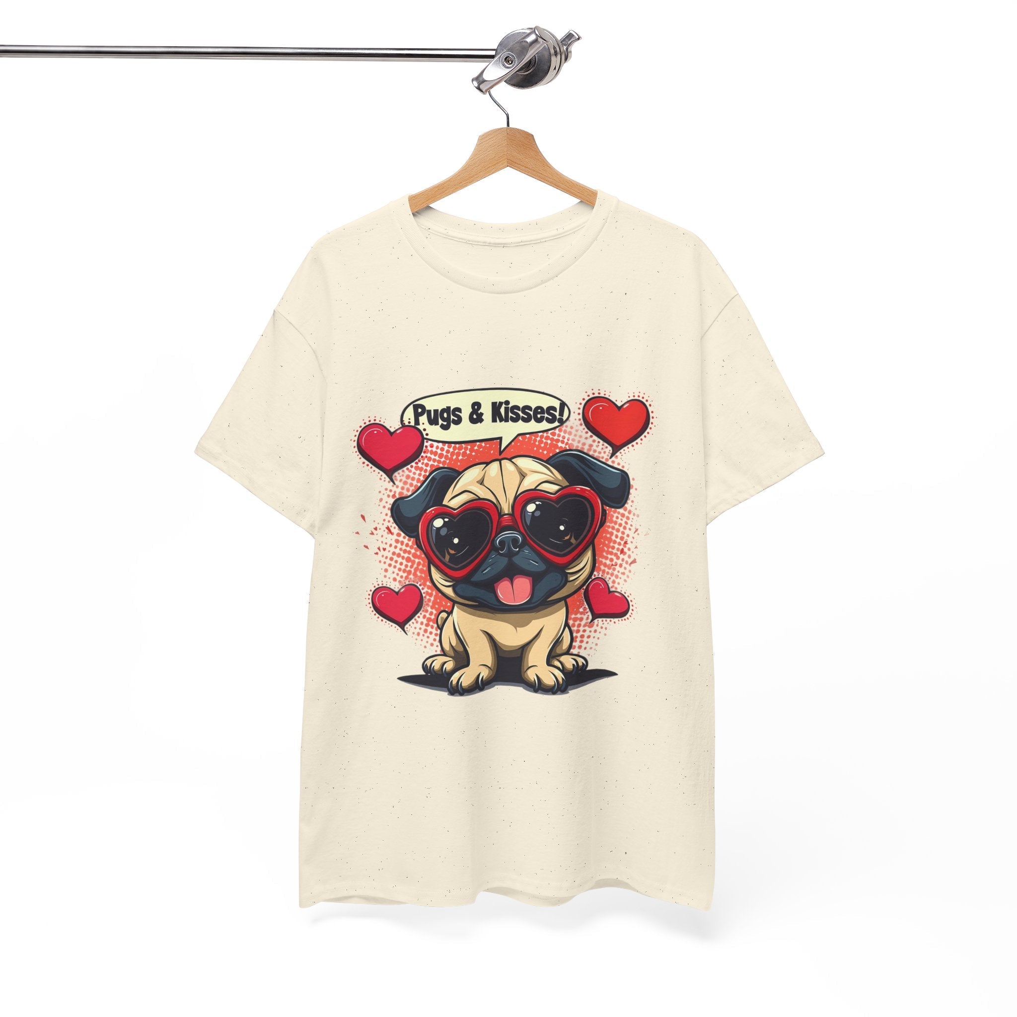 Pugs & Kisses Unisex Graphic T- Shirt Printify