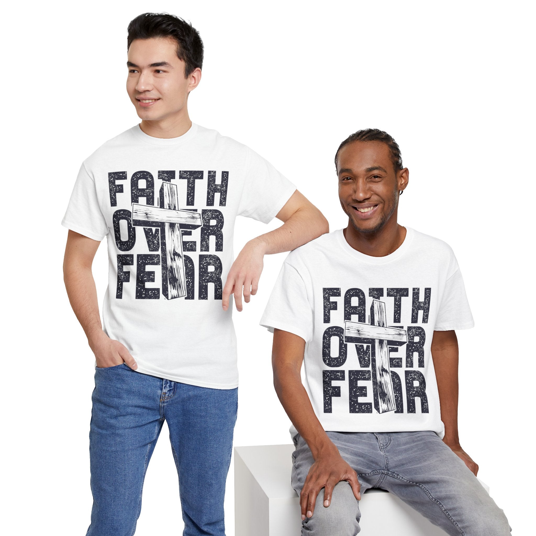 Faith Over Fear Graphic T-Shirt Printify