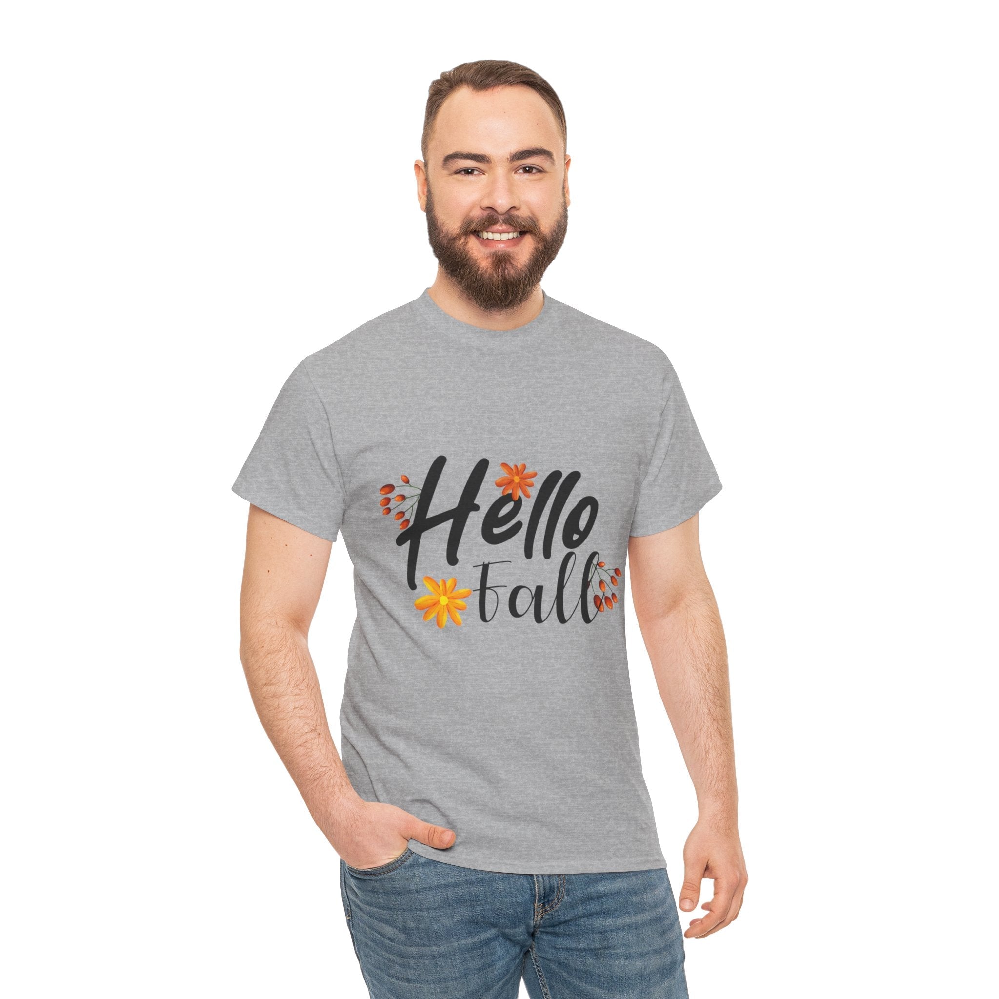 Hello Fall Graphic T-Shirt Printify