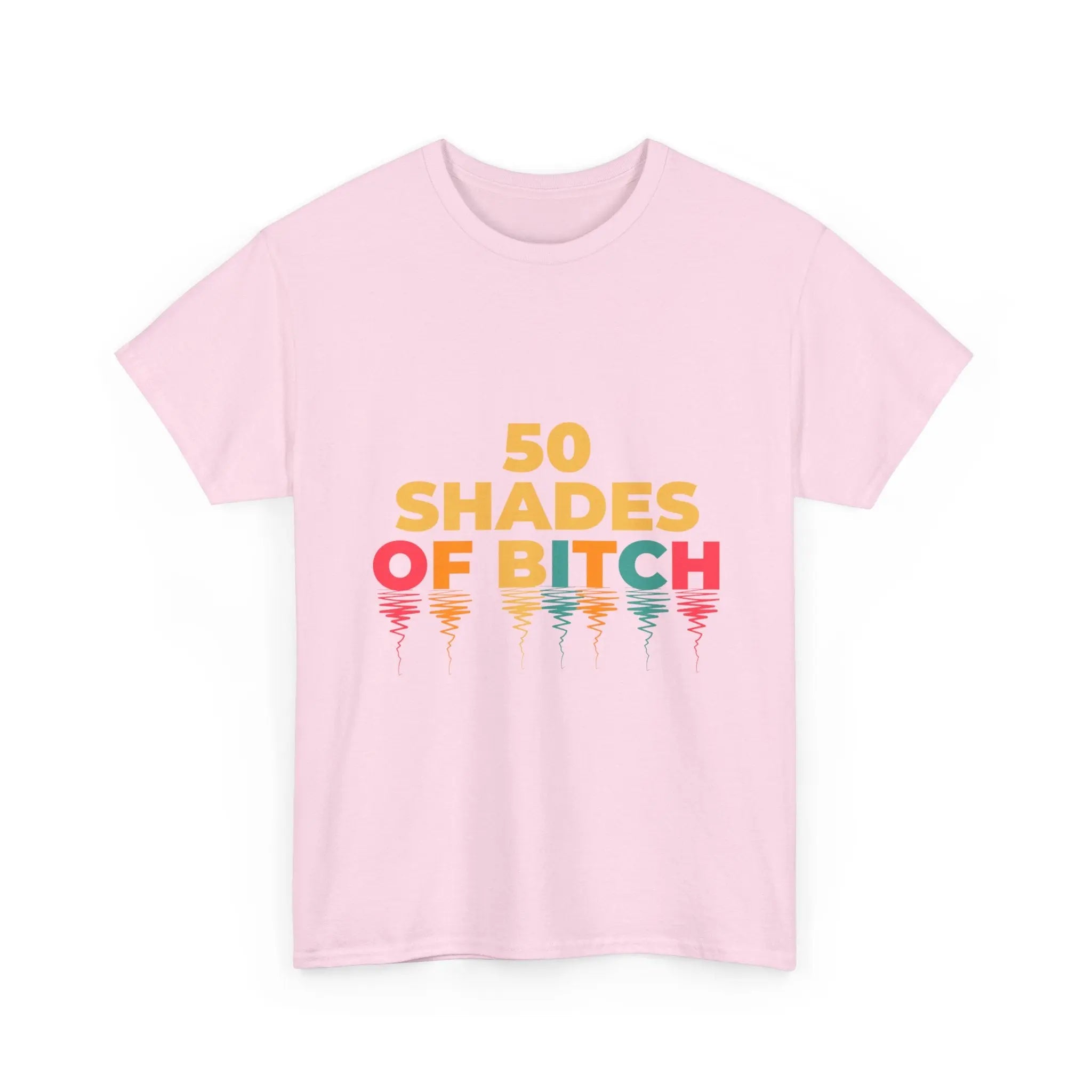 50 Shades of Bitch Funny Graphic T- Shirt Printify