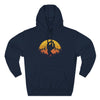 Vintage Sunset Mountain Bigfoot Hoodie Printify