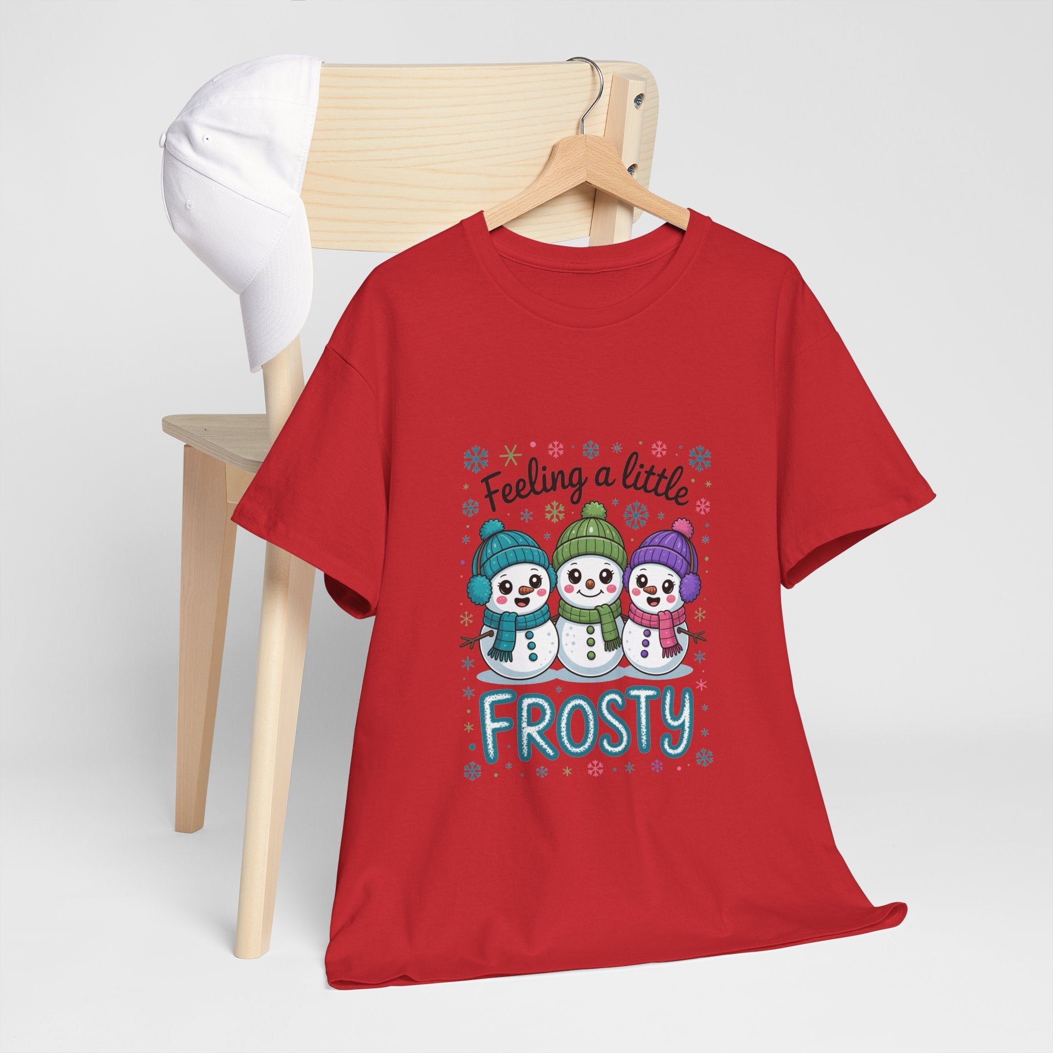 Frosty Friends Graphic Winter T- Shirt Printify