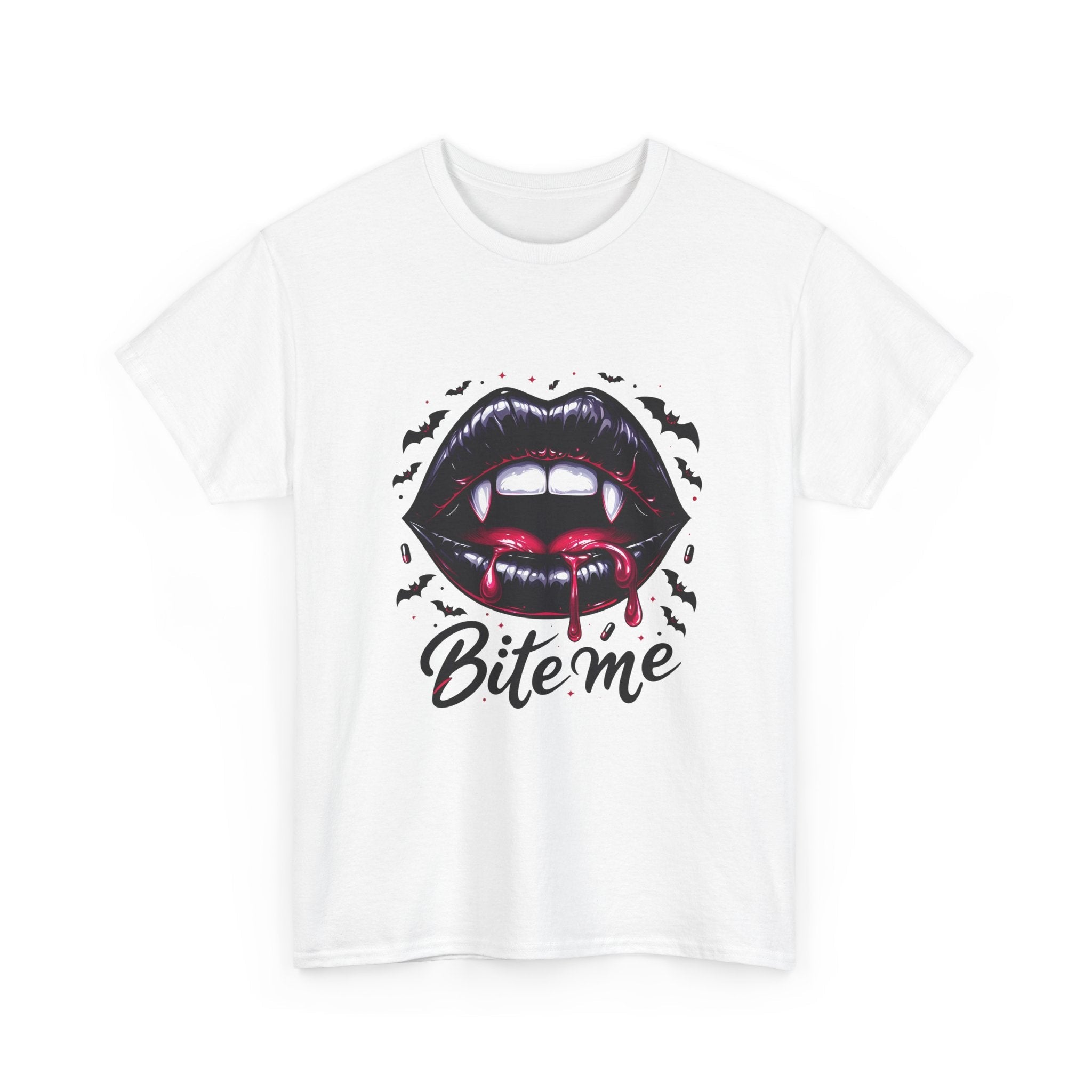 Bite Me Vampire Halloween T- Shirt Printify