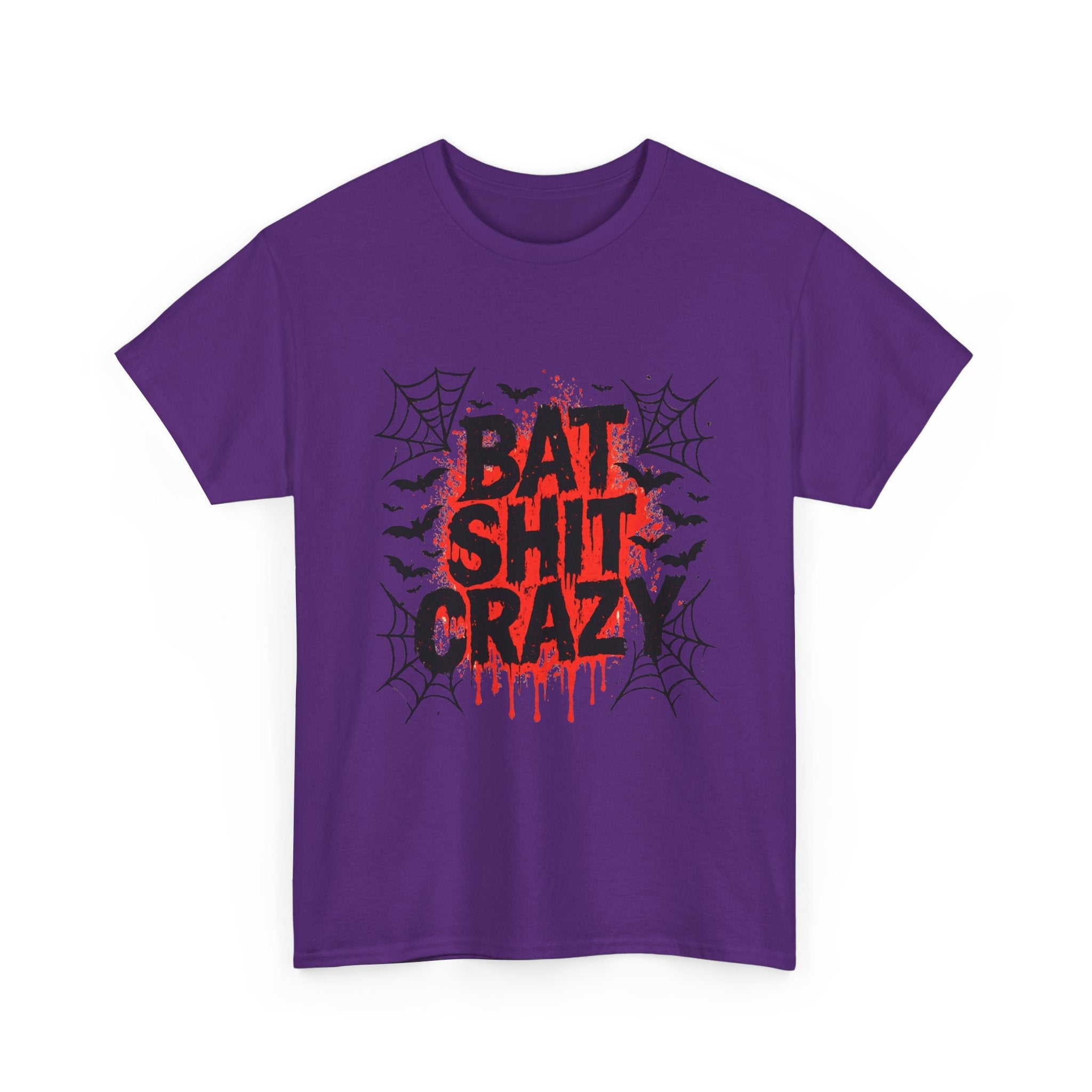 Halloween Bat Shit Crazy  Graphic T-Shirt Printify