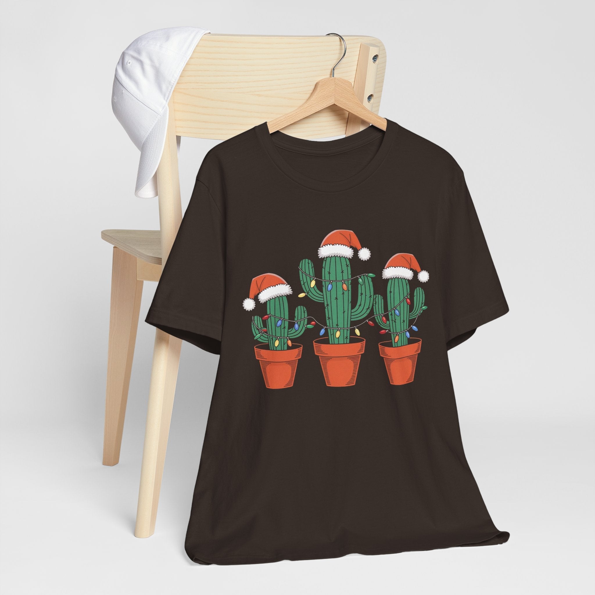 Christmas Cactus Succulent T-Shirt Printify